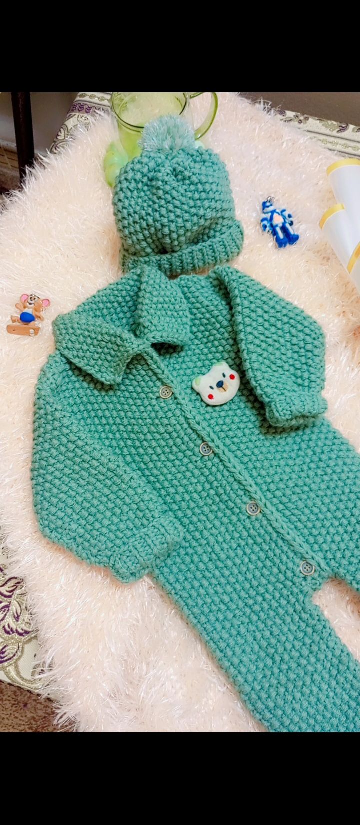 طقم تريكو يدوي