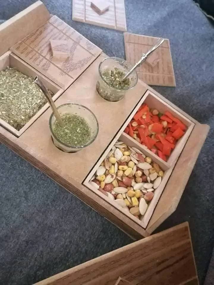 صينية متة خشب