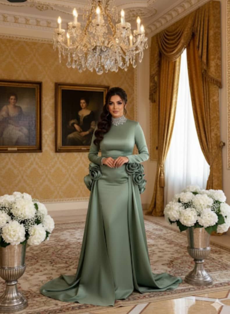 فستان ساتان